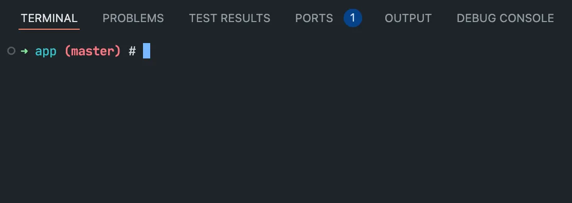 Terminal prompt